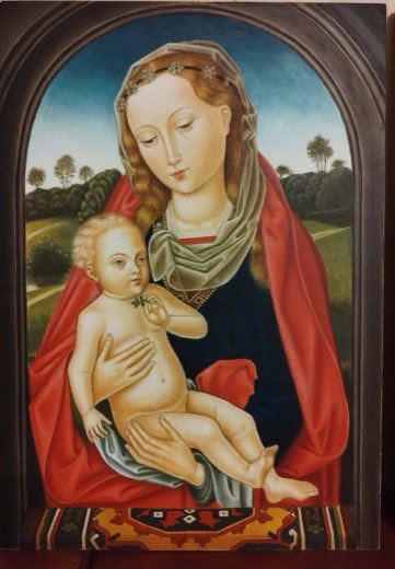 Madonna z Dzieciątkiem wg naśladowcy Memlinga