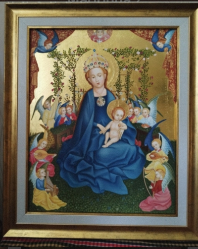 Madonna w ogrodzie różanym wg.S. Löchnera